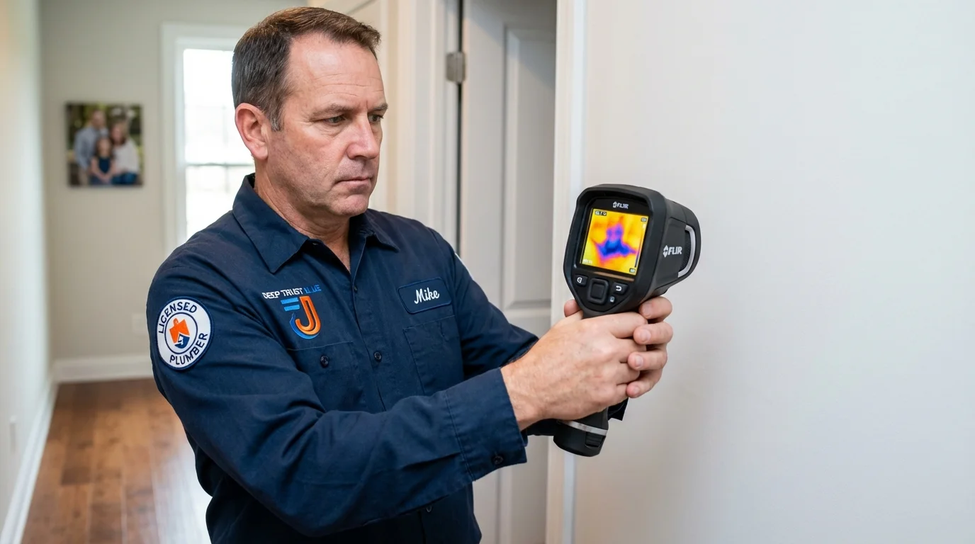 Thermal imaging leak detection by Johns Plumbing LLC in Lawrenceburg